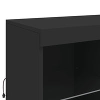 Thumbnail for Sideboard mit LED-Leuchten Schwarz 202x37x100 cm