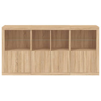Thumbnail for Sideboard mit LED-Leuchten Sonoma-Eiche 202x37x100 cm