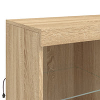 Thumbnail for Sideboard mit LED-Leuchten Sonoma-Eiche 202x37x100 cm