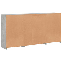 Thumbnail for Sideboard mit LED-Leuchten Betongrau 202x37x100 cm