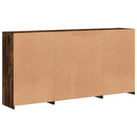 Thumbnail for Sideboard mit LED-Leuchten Räuchereiche 202x37x100 cm