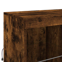 Thumbnail for Sideboard mit LED-Leuchten Räuchereiche 202x37x100 cm