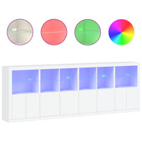 Thumbnail for Sideboard mit LED-Leuchten Weiß 283x37x100 cm