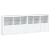 Thumbnail for Sideboard mit LED-Leuchten Weiß 283x37x100 cm
