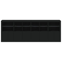 Thumbnail for Sideboard mit LED-Leuchten Schwarz 283x37x100 cm