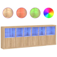 Thumbnail for Sideboard mit LED-Leuchten Sonoma-Eiche 283x37x100 cm