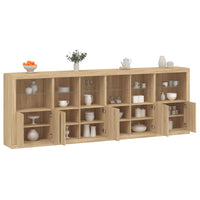 Thumbnail for Sideboard mit LED-Leuchten Sonoma-Eiche 283x37x100 cm