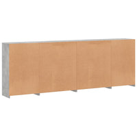 Thumbnail for Sideboard mit LED-Leuchten Betongrau 283x37x100 cm