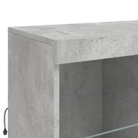 Thumbnail for Sideboard mit LED-Leuchten Betongrau 283x37x100 cm