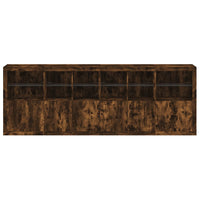 Thumbnail for Sideboard mit LED-Leuchten Räuchereiche 283x37x100 cm