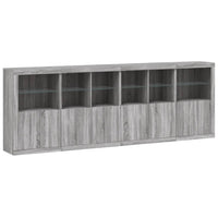 Thumbnail for Sideboard mit LED-Leuchten Grau Sonoma 283x37x100 cm