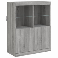 Thumbnail for Sideboard mit LED-Leuchten Grau Sonoma 283x37x100 cm