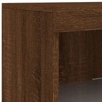 Thumbnail for Sideboard mit LED-Leuchten Braun Eichen-Optik 283x37x100 cm