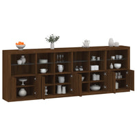 Thumbnail for Sideboard mit LED-Leuchten Braun Eichen-Optik 283x37x100 cm