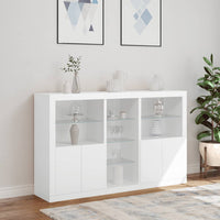 Thumbnail for Sideboard mit LED-Leuchten Weiß 162x37x100 cm