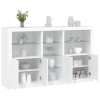 Thumbnail for Sideboard mit LED-Leuchten Weiß 162x37x100 cm