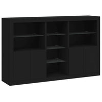 Thumbnail for Sideboard mit LED-Leuchten Schwarz 162x37x100 cm