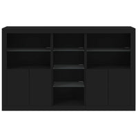 Thumbnail for Sideboard mit LED-Leuchten Schwarz 162x37x100 cm