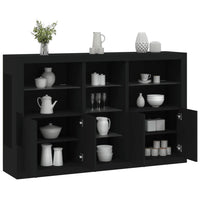 Thumbnail for Sideboard mit LED-Leuchten Schwarz 162x37x100 cm