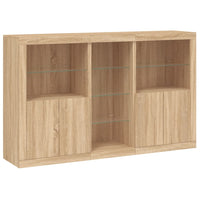 Thumbnail for Sideboard mit LED-Leuchten Sonoma-Eiche 162x37x100 cm