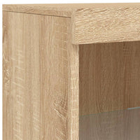 Thumbnail for Sideboard mit LED-Leuchten Sonoma-Eiche 162x37x100 cm