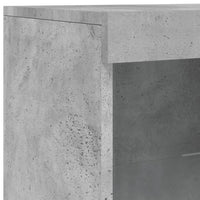 Thumbnail for Sideboard mit LED-Leuchten Betongrau 162x37x100 cm