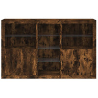 Thumbnail for Sideboard mit LED-Leuchten Räuchereiche 162x37x100 cm