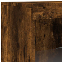 Thumbnail for Sideboard mit LED-Leuchten Räuchereiche 162x37x100 cm
