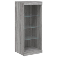 Thumbnail for Sideboard mit LED-Leuchten Grau Sonoma 162x37x100 cm
