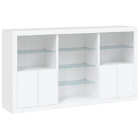 Thumbnail for Sideboard mit LED-Leuchten Weiß 181,5x37x100 cm
