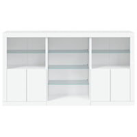 Thumbnail for Sideboard mit LED-Leuchten Weiß 181,5x37x100 cm