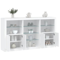Thumbnail for Sideboard mit LED-Leuchten Weiß 181,5x37x100 cm