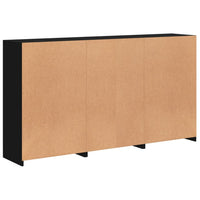 Thumbnail for Sideboard mit LED-Leuchten Schwarz 181,5x37x100 cm