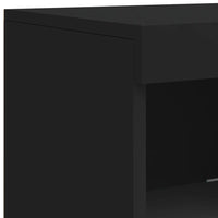 Thumbnail for Sideboard mit LED-Leuchten Schwarz 181,5x37x100 cm