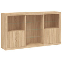Thumbnail for Sideboard mit LED-Leuchten Sonoma-Eiche 181,5x37x100 cm