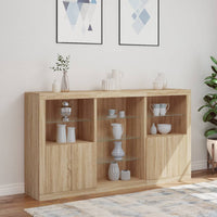 Thumbnail for Sideboard mit LED-Leuchten Sonoma-Eiche 181,5x37x100 cm