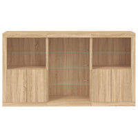 Thumbnail for Sideboard mit LED-Leuchten Sonoma-Eiche 181,5x37x100 cm