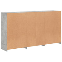 Thumbnail for Sideboard mit LED-Leuchten Betongrau 181,5x37x100 cm