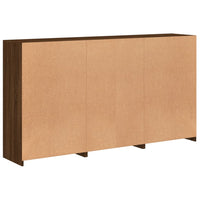 Thumbnail for Sideboard mit LED-Leuchten Braun Eichen-Optik 181,5x37x100 cm