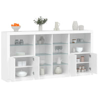 Thumbnail for Sideboard mit LED-Leuchten Weiß 202x37x100 cm