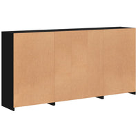 Thumbnail for Sideboard mit LED-Leuchten Schwarz 202x37x100 cm