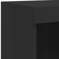 Thumbnail for Sideboard mit LED-Leuchten Schwarz 202x37x100 cm