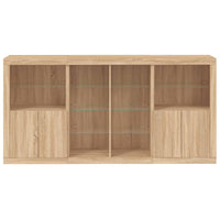 Thumbnail for Sideboard mit LED-Leuchten Sonoma-Eiche 202x37x100 cm