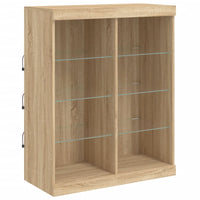 Thumbnail for Sideboard mit LED-Leuchten Sonoma-Eiche 202x37x100 cm