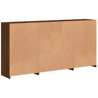 Thumbnail for Sideboard mit LED-Leuchten Braun Eichen-Optik 202x37x100 cm