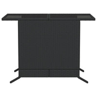 Thumbnail for 3-tlg. Bistro-Set mit Kissen Schwarz Poly Rattan