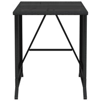 Thumbnail for 3-tlg. Bistro-Set mit Kissen Schwarz Poly Rattan