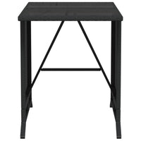 Thumbnail for 3-tlg. Bistro-Set mit Kissen Schwarz Poly Rattan