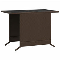 Thumbnail for 3-tlg. Bistro-Set mit Kissen Braun Poly Rattan