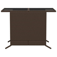 Thumbnail for 3-tlg. Bistro-Set mit Kissen Braun Poly Rattan